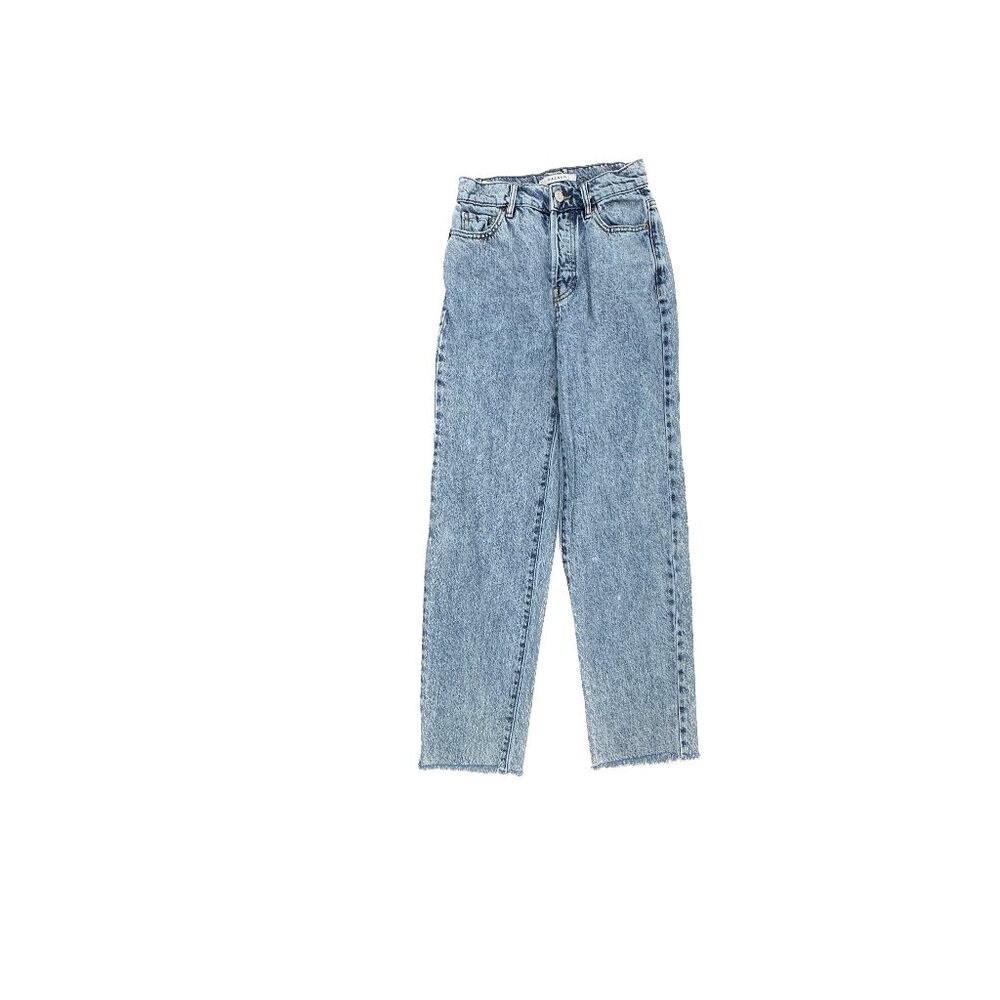 PacSun High Rise Straight Raw Hem Button Fly Women's size 22 Blue Denim Jeans